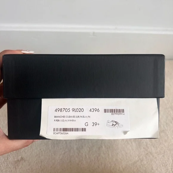 GUCCI Ace Sneakers Crystal Sylvie Blue Lace Size 9.5 | IT 39.5 - Picture 6 of 6